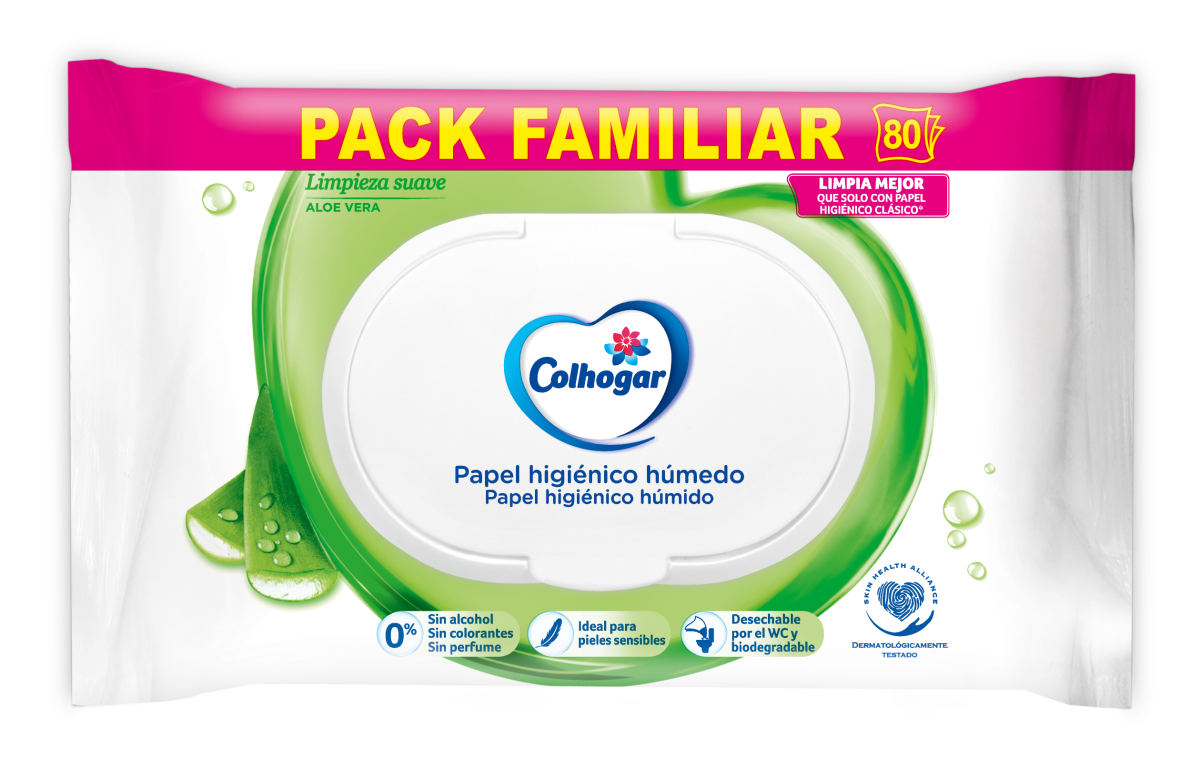 Colhogar Higiénico Húmedo Aloe - Colhogar