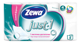 Zewa Туалетний папір Just1 Білі