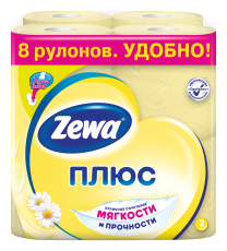 Zewa Туалетний папір Плюс Ромашка
