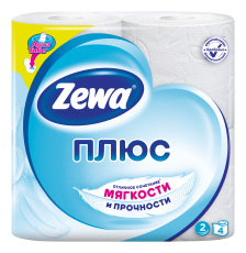 Zewa Туалетний папір Плюс Біла